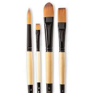  Dynasty Black Gold Series Synthetic Brushes Long Handle 4 