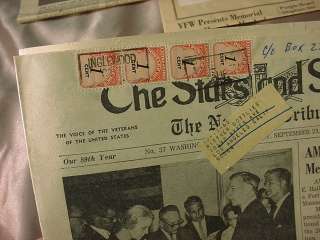   Issues STARS & STRIPES VETERANS NEWSPAPER National Tribune  