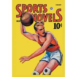  Sports Novels Magazine: February, 1942 12X18 Art Paper with Black 