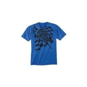  Icon Black Flag T Shirt   Medium/Royal Blue: Automotive