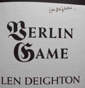 Len Deighton Berlin Mexico London > 3 SIGNED 1st Edition hardcover 