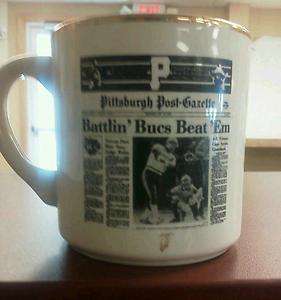 1979 Pittsburgh Post Gazette PITTSBURGH PIRATES Champs Ceramic Coffee 