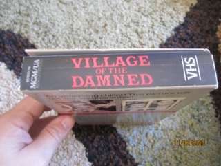   Oversized box Village of the damned vhs MGM UA Home Video 1960 B&W