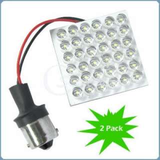 2x Super Bright Car Lamps White Light Panel 1156 36 LED  