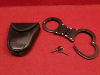  Black Steel Police Heavy Duty Handcuff Hand Cuff Handcuffs 2 Keys 