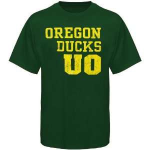   Duck Tshirt  Oregon Ducks Green Stacked T Shirt