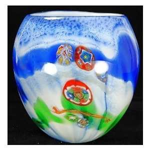  1741 Color Hand Blown Art Glass Vase: Home & Kitchen