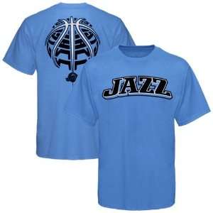  Utah Jazz Light Blue The Rock T shirt