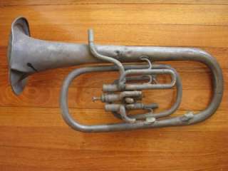 Vintage Tuba Boosey Brass instrument for parts ornament etc Trumpet 