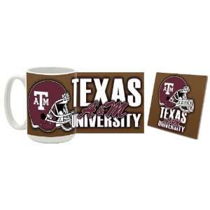  Texas A&M Aggies Football Mug and Coaster Combo Sports 