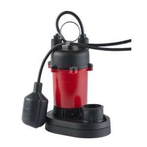   SP25T 1/4 HP Plastic Sump Pump with Tethered Switch: Home Improvement