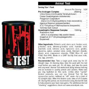  Animal Test Pro Testosterone Supplementation   21 PACKS 