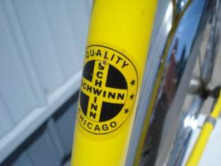 1972 24 Schwinn Manta Ray Bicycle All Original !! Lemon Yellow Must 