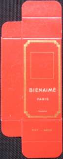 1940 French Perfume Bottle Box  Bienaime, Paris, France  