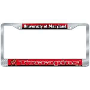  Maryland Terps NCAA Chrome License Plate Frame: Sports 