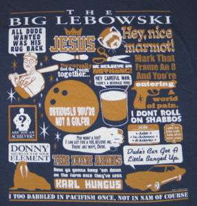 The Big Lebowski Movie Slogans & Quotes Mashup T Shirt  