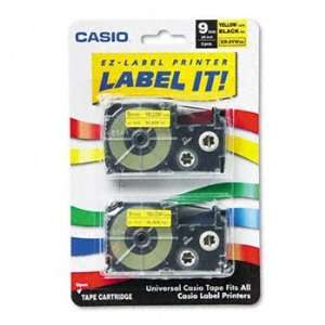  Casio® Tape Cassette for KL Label Makers CASSETTE,2/PK,BK 