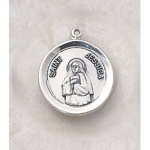   Patron Saint Jessica Medal Catholic Pendant Necklace Jewelry: Jewelry