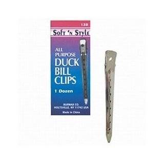 Pack of 12 All Purpose Duck Bill Hair Clips by Soft N Style