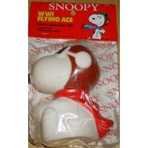   Snoopy World War I Flying Ace Pilot Squeak Squeeze Toy: Toys & Games