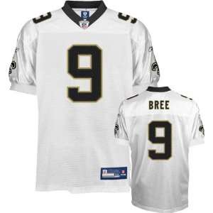Drew Brees Jersey Reebok Authentic White #9 New Orleans Saints Jersey 