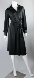   Diane Von Furstenberg Dress nylon BLACK JERSEY BISHOP SLEEVE   