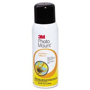  3M Photo Mount Spray Adhesive, 10.25 oz., Aerosol Office 