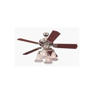 Monte Carlo 5TX52BS Titan XL Ceiling Fan Brushed Steel Finish with 