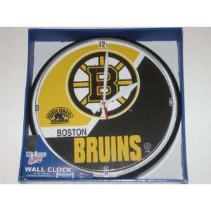  BOSTON BRUINS 12 Team Colors & Logo Round WALL CLOCK 
