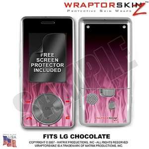   Pink WraptorSkinz Skin for LG Chocolate vx8500 phones by TuneTattoozTM