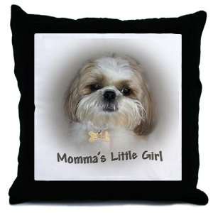  Shih Tzu   Mommas Little Gir Pets Throw Pillow by 