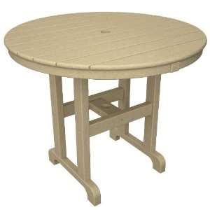 Trex Outdoor Monterey Bay Round 36 Dining Table in Sand Castle