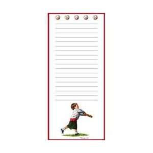  2 PACK   Baseball Magnetic Note Pad: Office Products