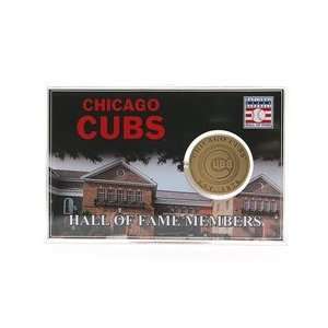  Chicago Cubs Hall of Fame Members Card & Coin Sports 