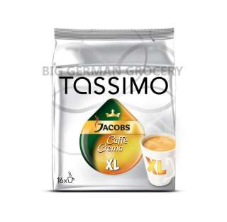 TASSIMO   German JACOBS CAFFÈ CREMA XL CUP   16 t discs  