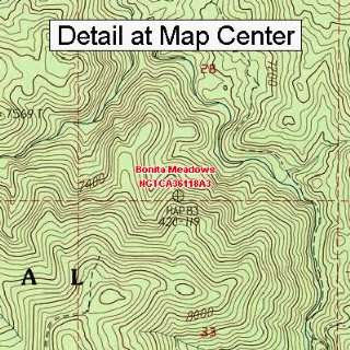  USGS Topographic Quadrangle Map   Bonita Meadows 
