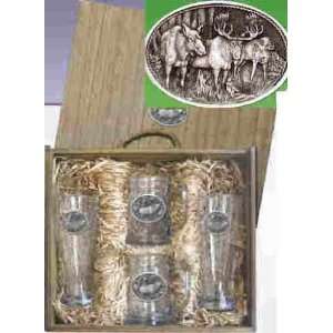  Moose Deluxe Boxed Beer Glass Set: Home & Kitchen