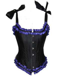 Feature this corset is lace up at the back, it can be adjustable.