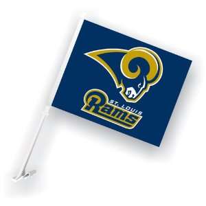   BSS   St. Louis Rams NFL Car Flag with Wall Brackett: Everything Else