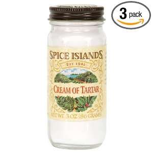 Spice Islands Cream of Tarter, 3 Ounce (Pack of 3)  