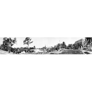   PANORAMA OF SPRING BAYOU TARPON SPRINGS FLORIDA 1921 