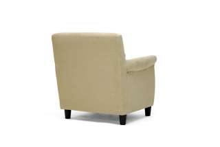 TaN MYRON microfiber modern CLUB chair CONTEMPORARY  