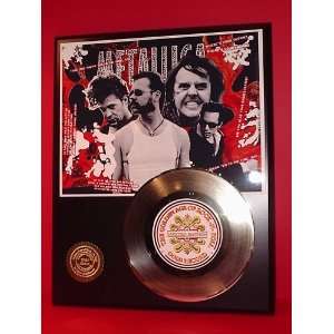 Gold Record Outlet METALLICA 24kt Gold Record Display LTD:  