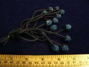 Vintage Millinery Flower Bud Stamen Berry Blue NJ4B  