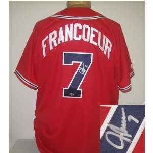 Jeff Francoeur Autographed Jersey   Red
