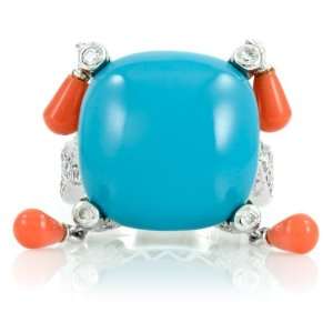  Jessies Turquoise Cocktail Ring   Final Sale: Emitations 