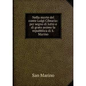   grato animo la repubblica di S. Marino San Marino  Books