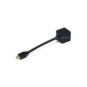  Video/Audio Splitter   HDMI M to HDMI F X 2