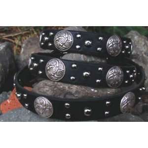  Paco Leather Dog Collar   The Celtic