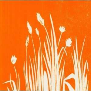  Tall Grasses   orange, Limited Edition Digital Artwork 